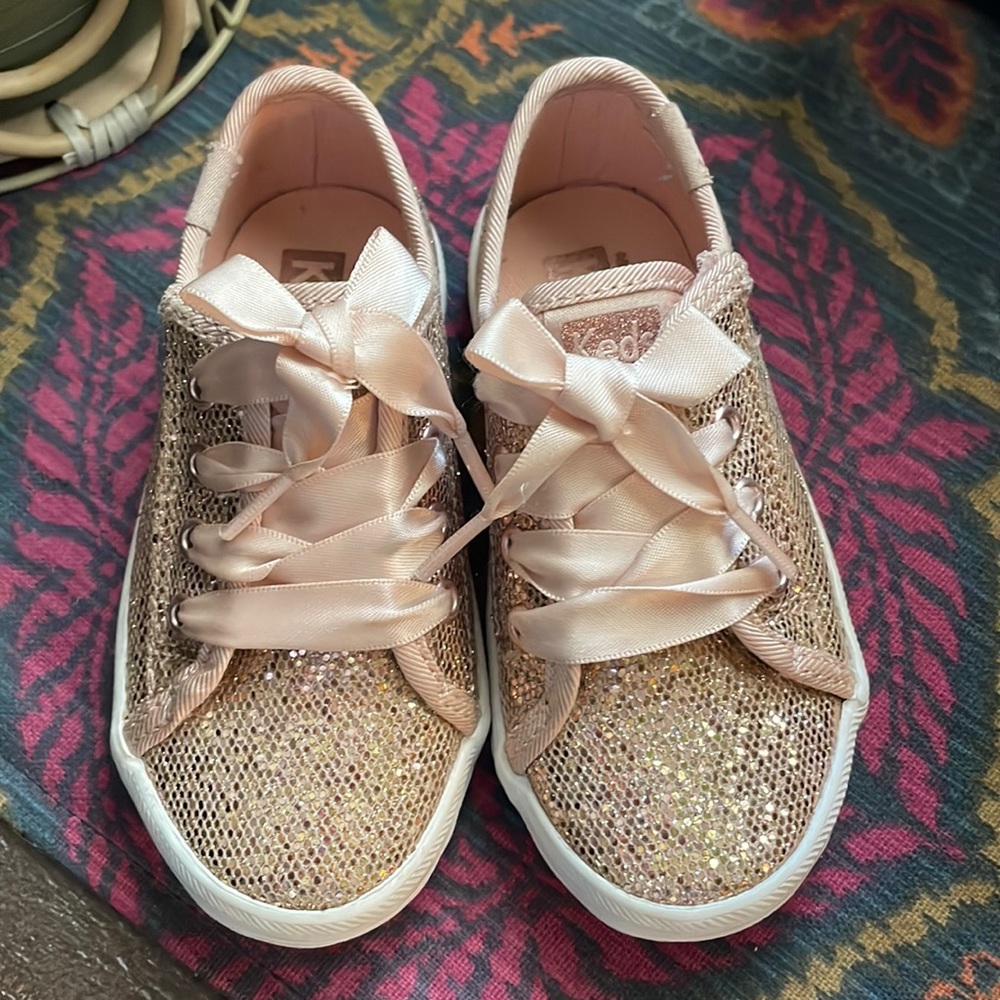 Keds Little Kids Kickstart Jr. Rose Gold Celebrations Sneaker